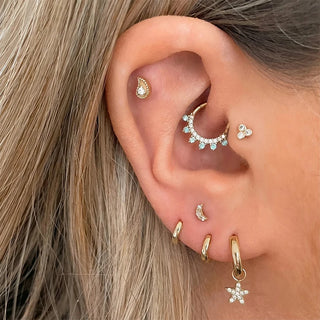 Crystal Zircon Stud Earrings 2