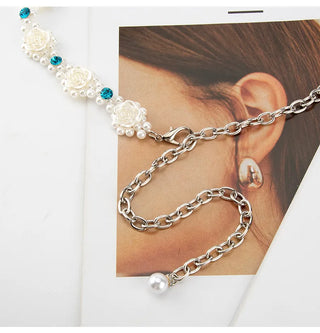 Rhinestone Floral Waist Belt