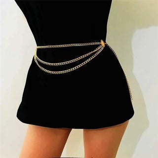 Silver Tassel Waist Belt