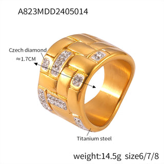 Zircon Gold Ring 15