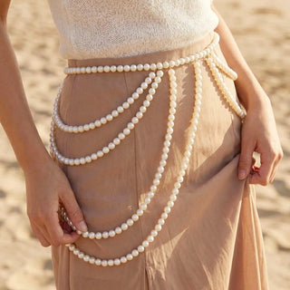 Pearl Tassel Waist Chain