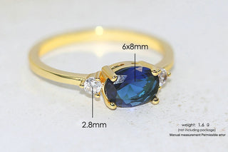 Zircon Gold Ring 6