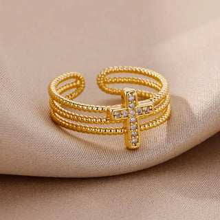 Zircon Gold Ring 21