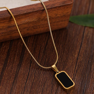 Gold Stainless Pendant Necklace 2
