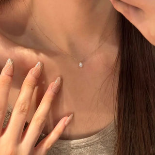 Zircon Gold Pendant Necklace