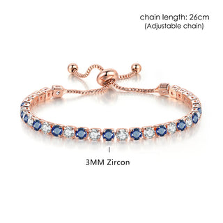 Zircon Rose Gold Bracelet