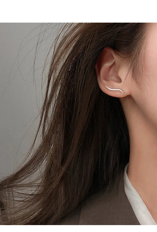 Gold Silver Stud Earrings