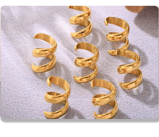 Gold Stainless Ring 6