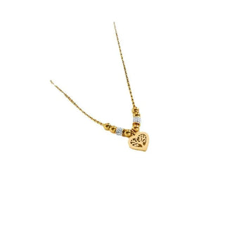Zircon Stainless Pendant Necklace