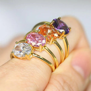 Zircon Gold Ring 6