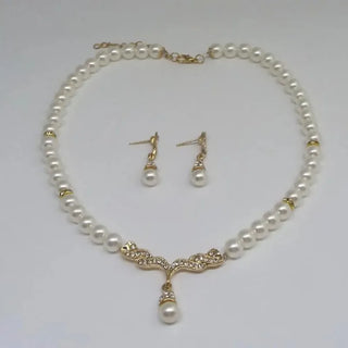 Pearl Pendant Jewelry Set 3