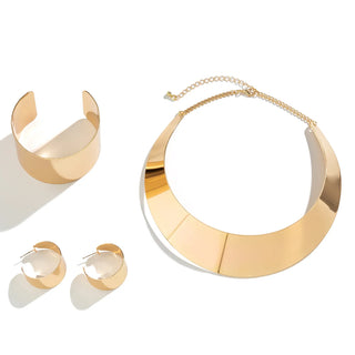 Exaggerated Wide Jewelry Set