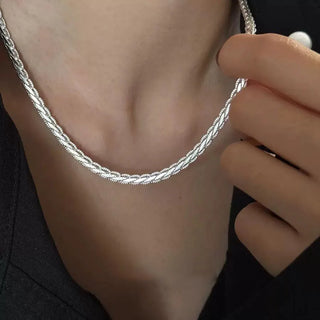 Silver Chain Pendant Necklace 2