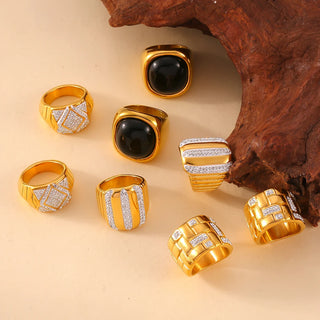 Zircon Gold Ring 15