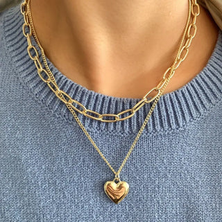 Chain Layered Pendant Necklace