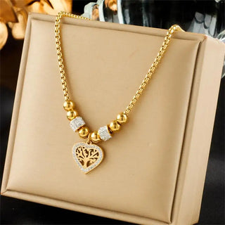 Zircon Crystal Pendant Necklace