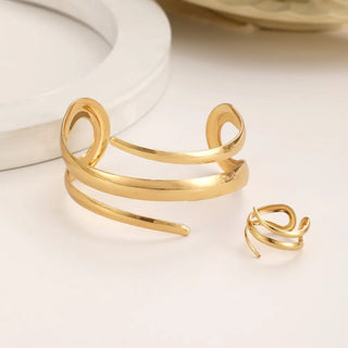 Gold Classic Jewelry Set
