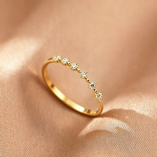 Zircon Gold Ring 14