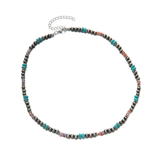 Beaded Chain Choker Necklace