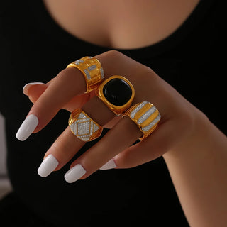 Zircon Gold Ring 15