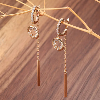 Crystal Silver Stud Earrings
