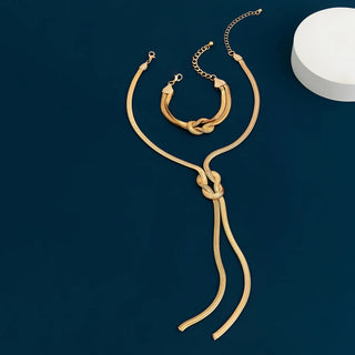 Gold Tassel Choker Necklace