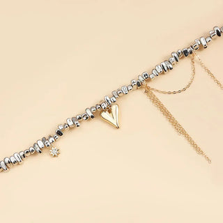 Beaded Tassel Pendant Necklace