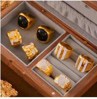 Zircon Gold Ring 15