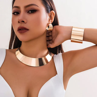 Exaggerated Wide Jewelry Set