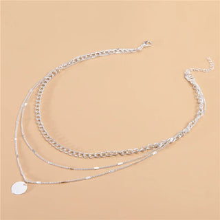 Chain Layered Pendant Necklace