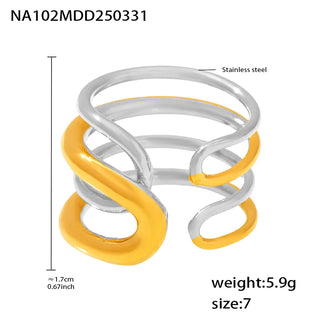Gold Stainless Ring 4