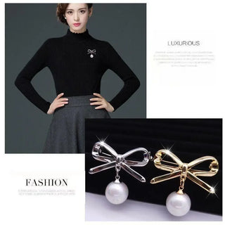 Pearl Gold Brooch