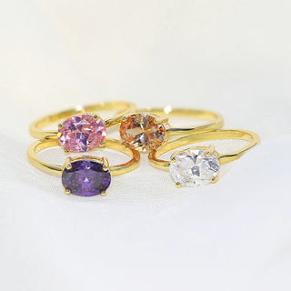 Zircon Gold Ring 6