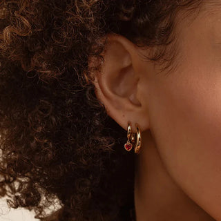 Gold Silver Hoop Earrings