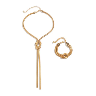 Gold Tassel Choker Necklace