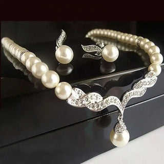 Pearl Pendant Jewelry Set 3