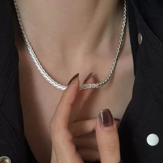 Silver Chain Pendant Necklace 2