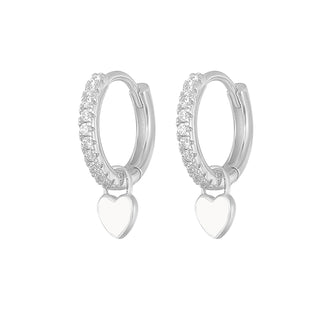 Crystal Zircon Hoop Earrings
