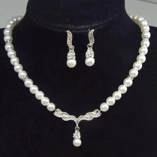 Pearl Pendant Jewelry Set 3