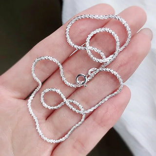 Silver Chain Pendant Necklace 4