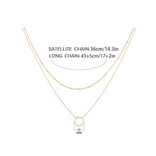 Stainless Chain Pendant Necklace