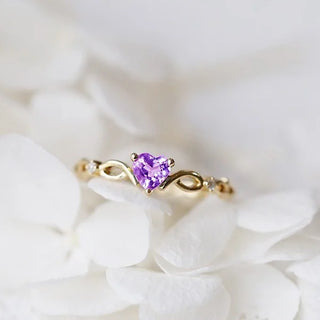 Zircon Heart Ring