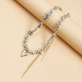 Beaded Tassel Pendant Necklace