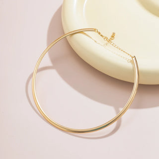 Gold Silver Choker Necklace 2