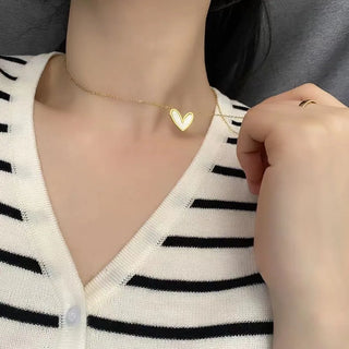 Chain Pendant Choker Necklace 2