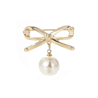 Pearl Gold Brooch