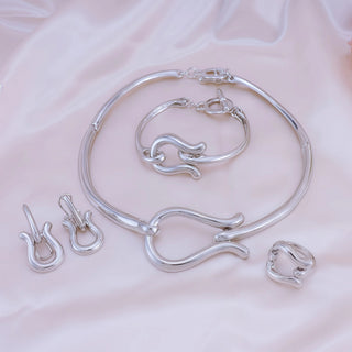 Gold Choker Jewelry Set