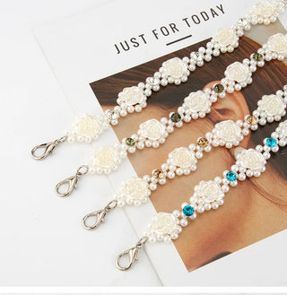 Rhinestone Floral Waist Belt