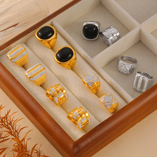 Zircon Gold Ring 15