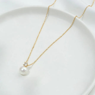Pearl Zircon Jewelry Set
